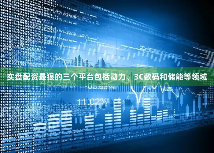 实盘配资最狠的三个平台包括动力、3C数码和储能等领域